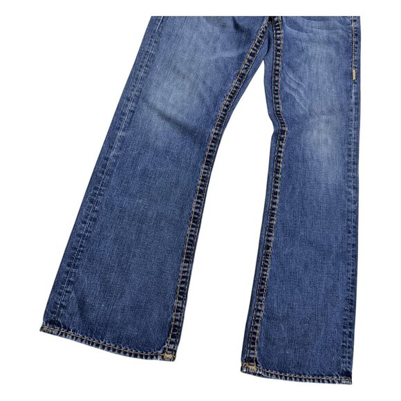 VINTAGE TRUE RELIGION Billy Super T Flare Boot Cut Designer Denim Jeans 34x34 - Picture 9 of 9